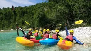 Diversión en kayak por Eslovenia
