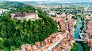 Ljubljana mit der Burg 