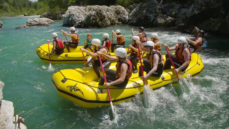 Groupes de rafting en Slovénie