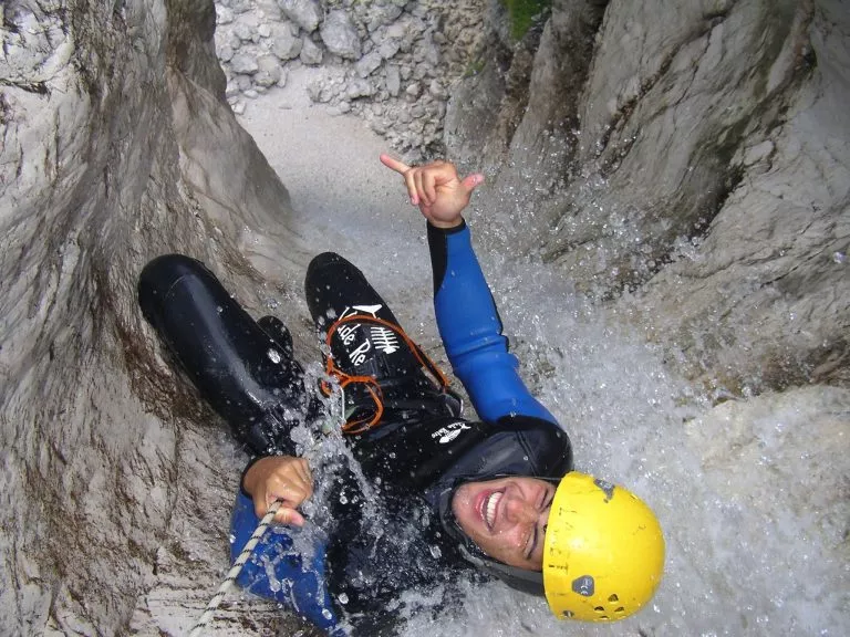 Опыт каньонинга в Словении