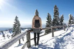 Randonnée hivernale en Slovénie